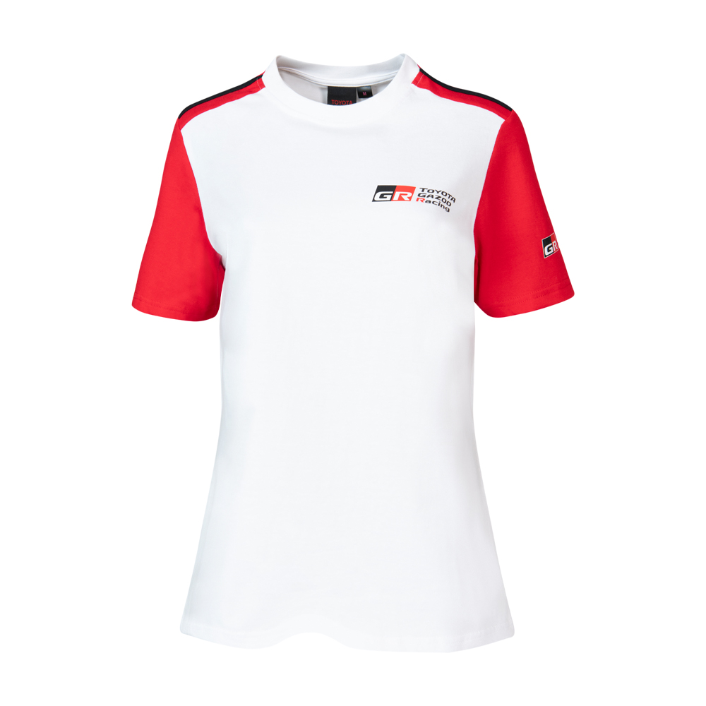 LADIES WHT/RED TGRSA T-SHIRT