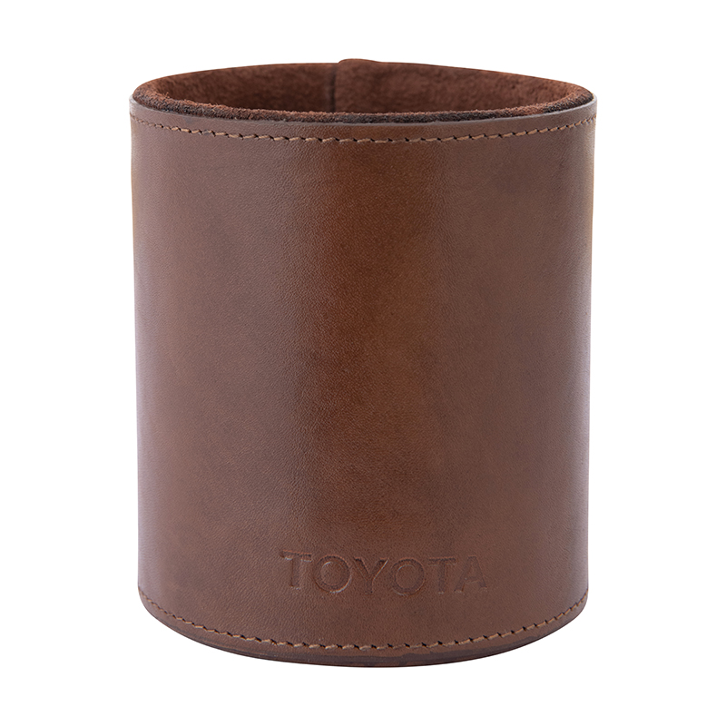 Toyota Brown Leather Pen Holder