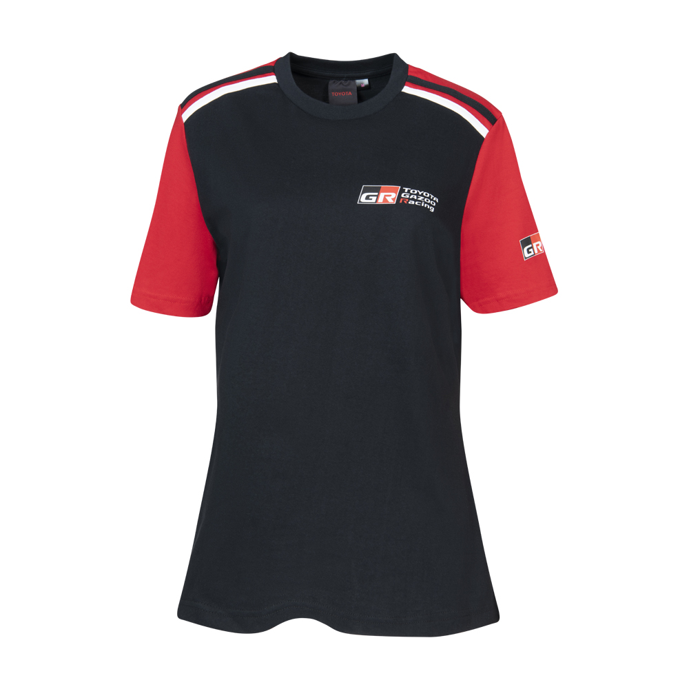 LADIES BLK/RED TGRSA T-SHIRT