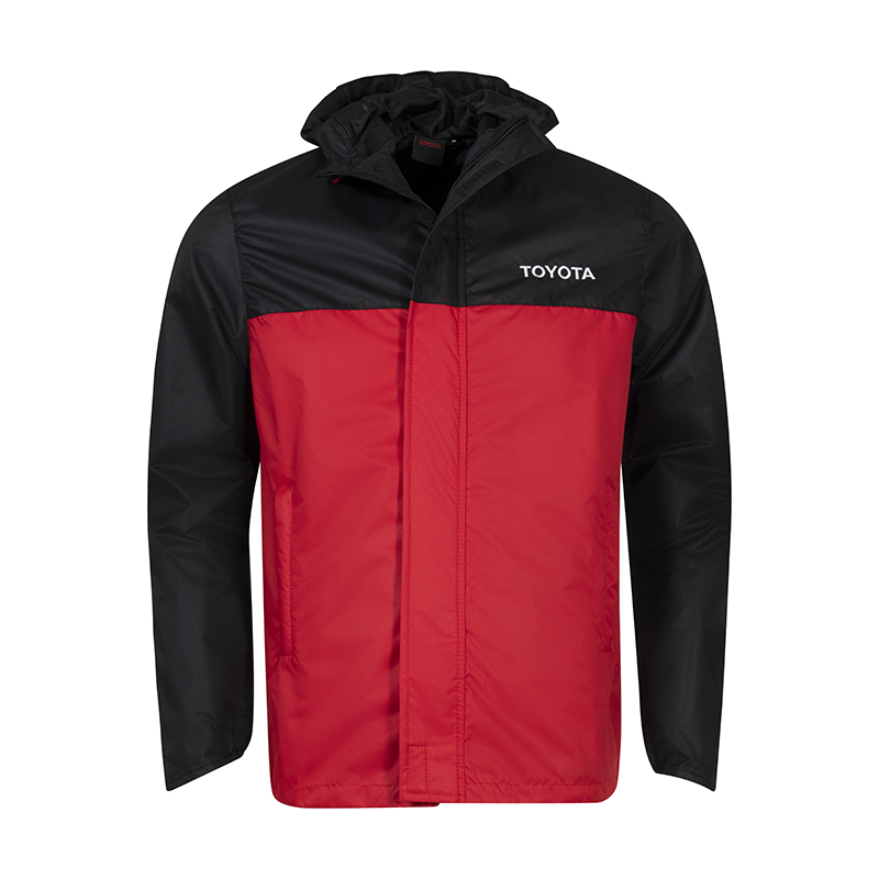 TOYOTA RED AND BLACK #UNISEX RAIN JACKET
