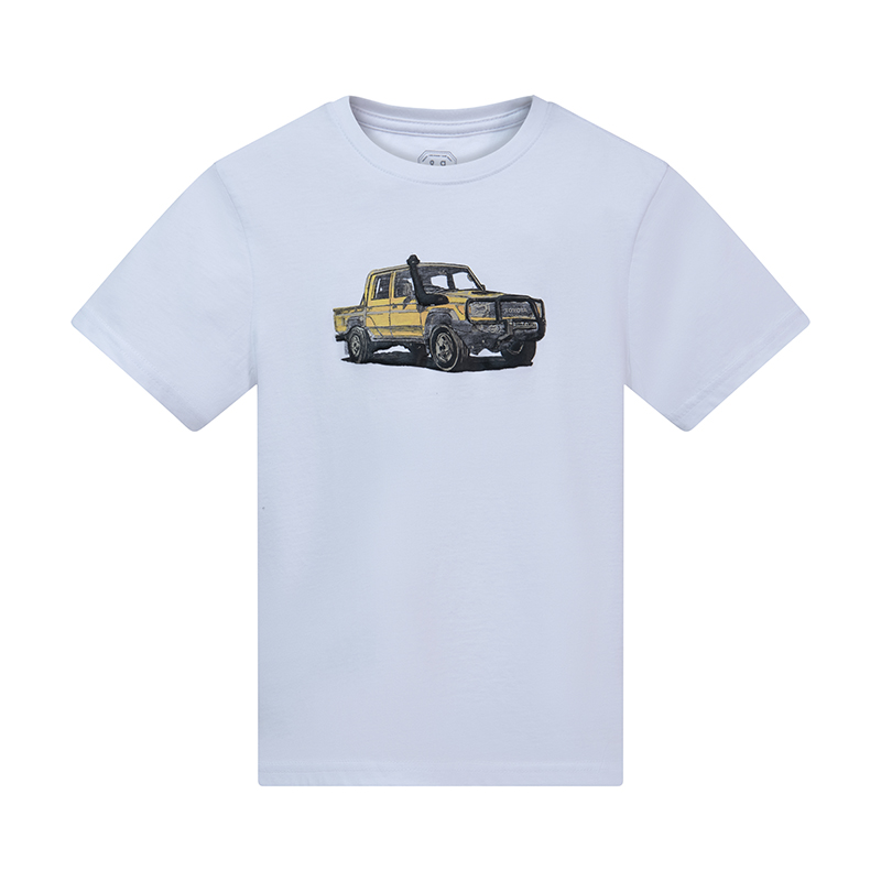 LC KIDS ART PRINT T SHIRT-WHITE