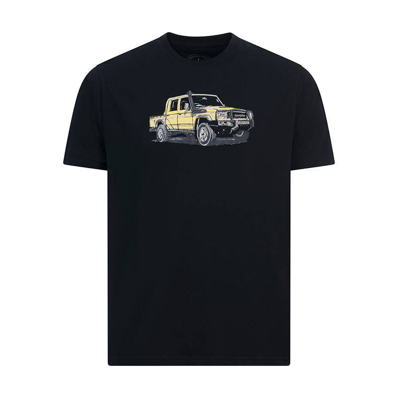 LC UNISEX ART PRINT T SHIRT-BLACK