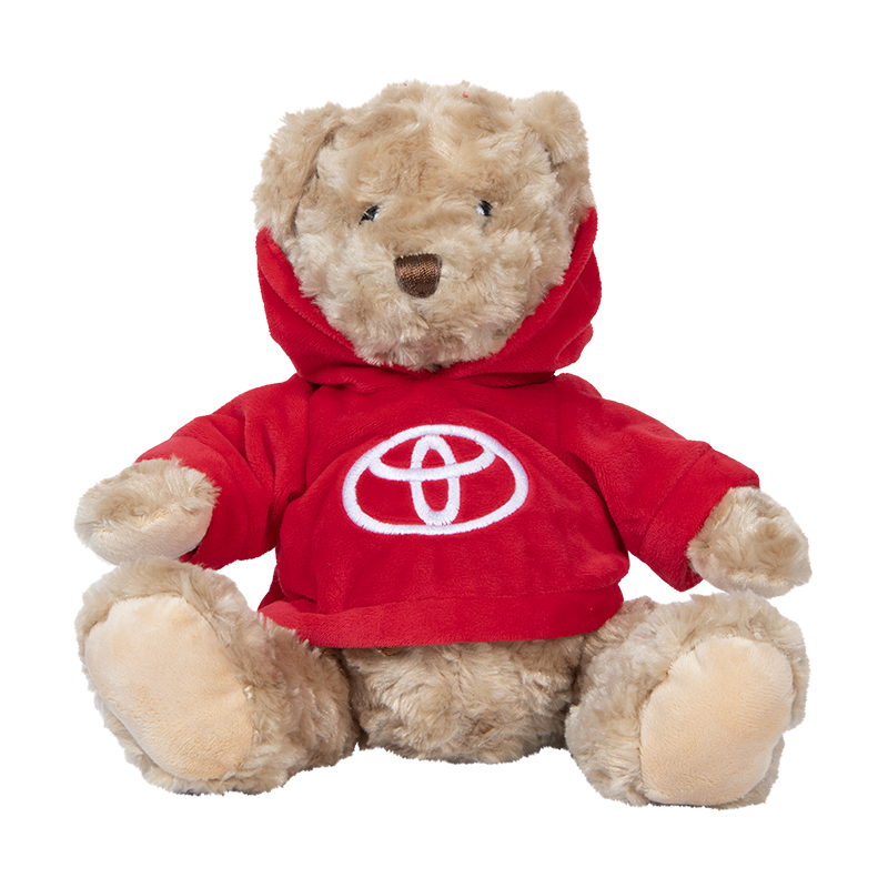 TOYOTA 25CM TEDDY WITH RED HOODY