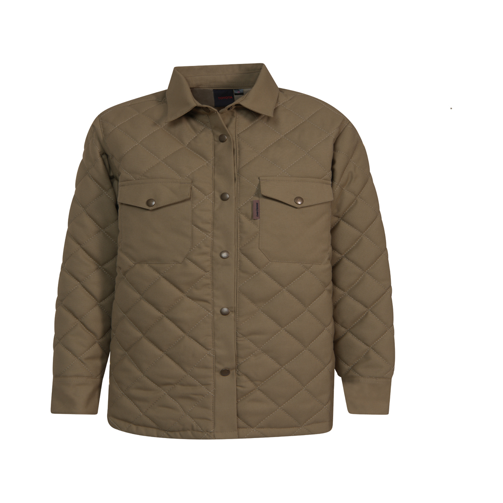 LADIES LIGHT QUILTED BEIGE JACKET