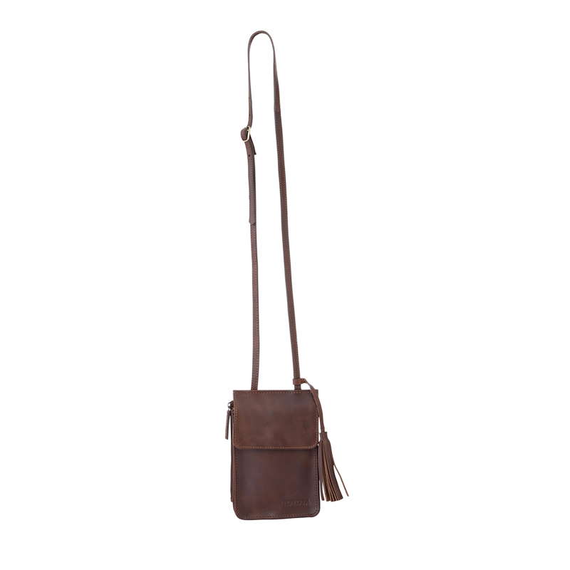 Toyota Brown Leather Cell Phone Pouch