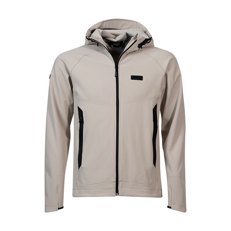 Mens Beige Staden Soft Shell Jacket